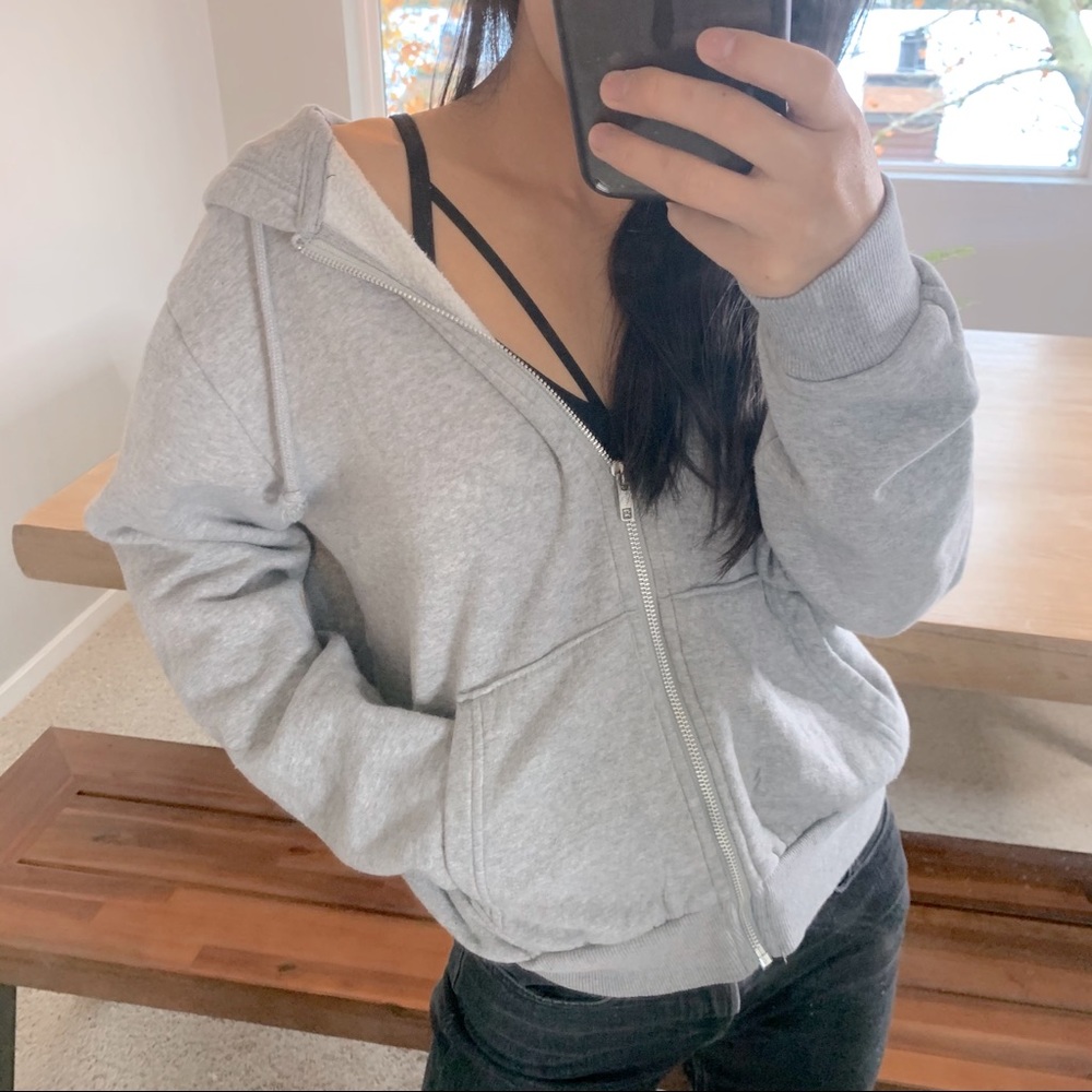 H&M Small Grey Hooded Jacket